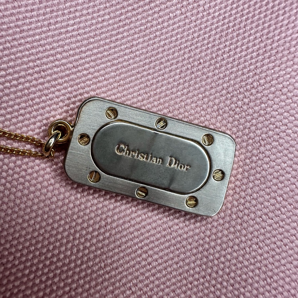 Christian Dior Silver and Gold Necklace